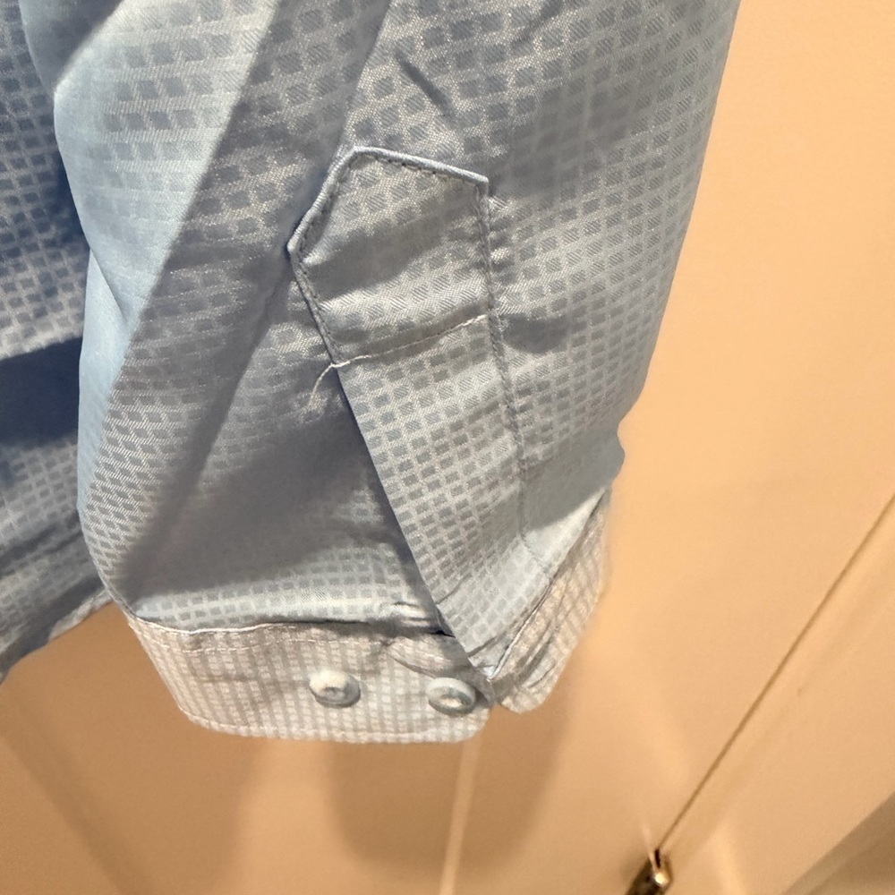 Stillwater Supply Co Men’s Light Blue Performance Button Down Shirt Size L - Picture 4 of 10